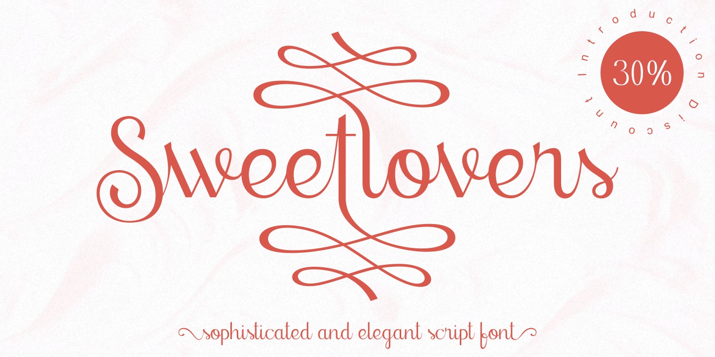 Beispiel einer Sweetlovers-Schriftart #13